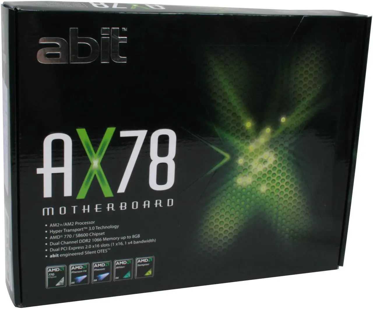 Alt view image 7 of 7 - ABIT AX78 AM2+/AM2 AMD 770 ATX AMD Motherboard