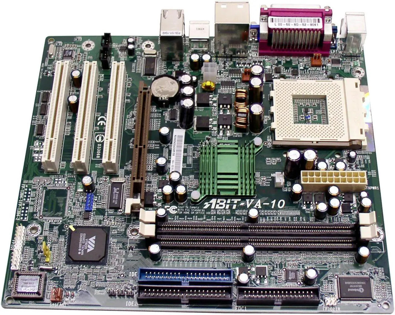 Alt view image 2 of 4 - ABIT VA-10 462(A) VIA KM400 Micro ATX AMD Motherboard