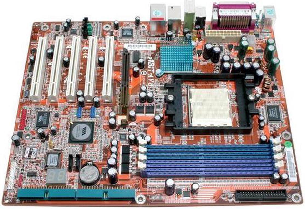 Alt view image 2 of 5 - ABIT AV8-3rd Eye 939 VIA K8T800 Pro ATX AMD Motherboard