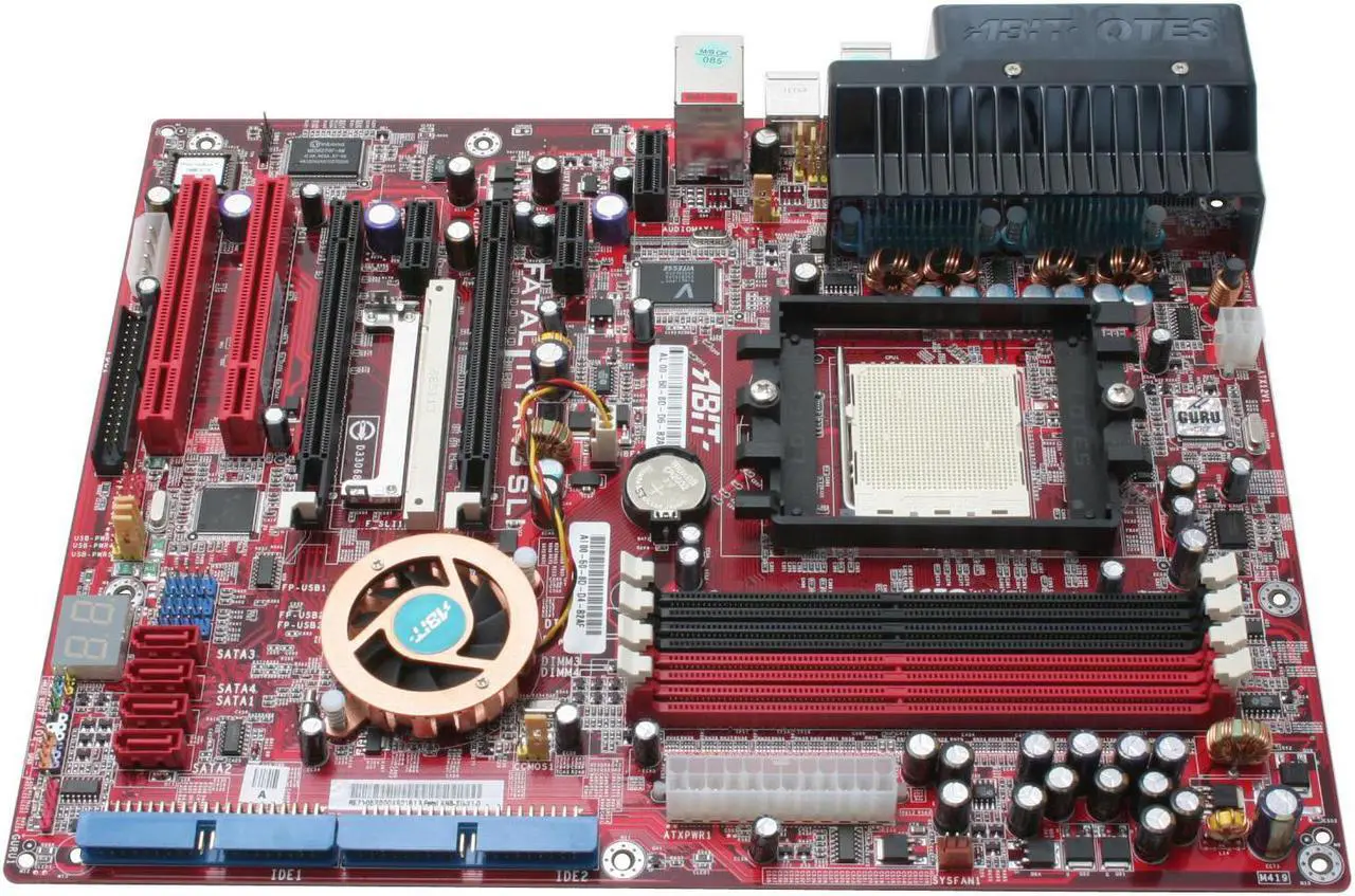 Alt view image 2 of 6 - ABIT Fatal1ty AN8-SLI 939 NVIDIA nForce4 SLI ATX AMD Motherboard