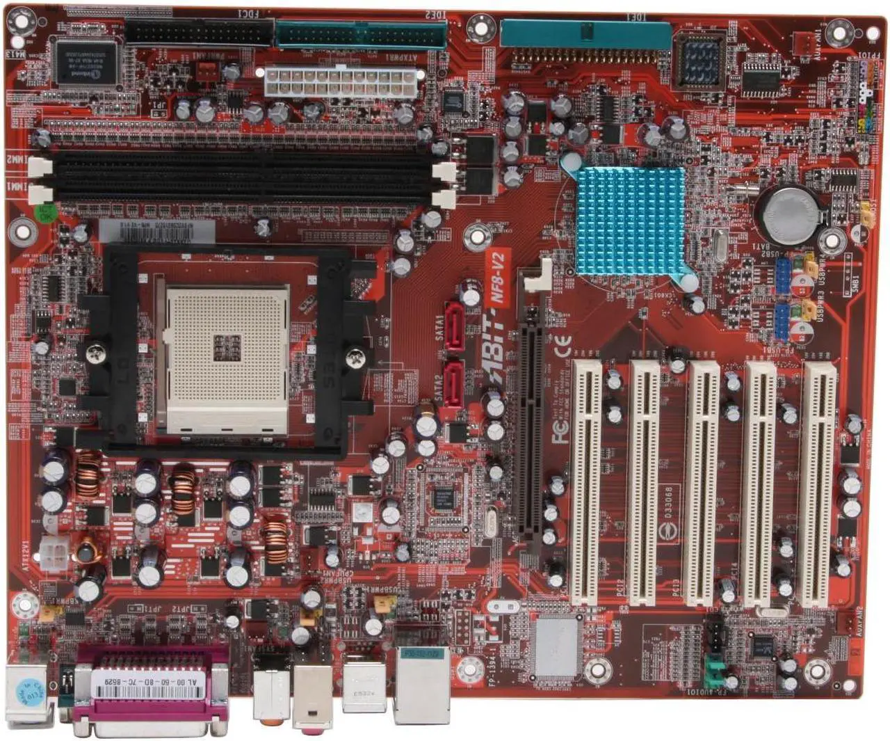 Alt view image 3 of 6 - ABIT NF8-V2 754 NVIDIA nForce3 250 ATX AMD Motherboard