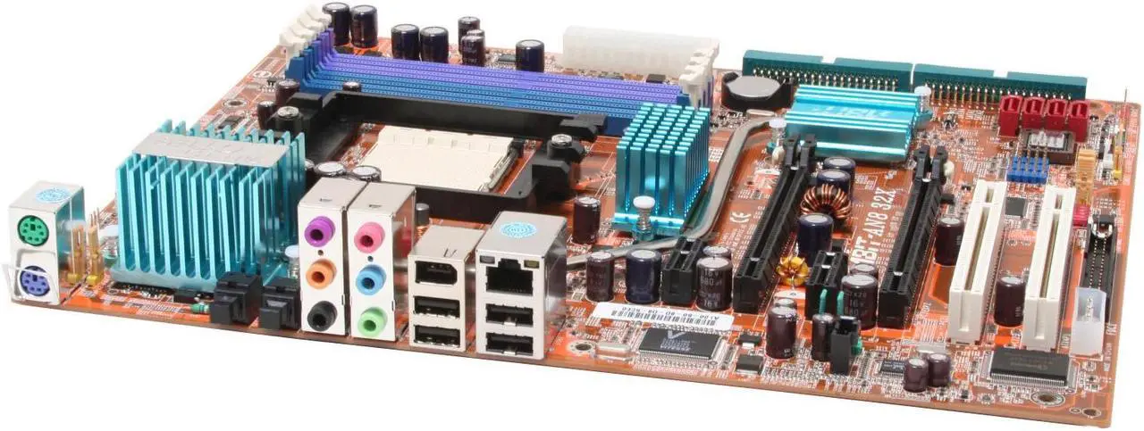 Alt view image 2 of 6 - ABIT AN8 32X 939 NVIDIA nForce4 SLI X16 ATX AMD Motherboard
