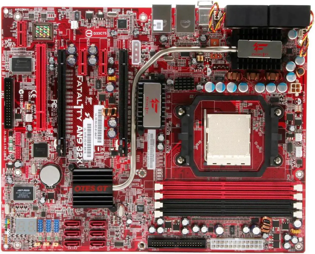 Alt view image 3 of 7 - ABIT Fatal1ty AN9 32X AM2 NVIDIA nForce 590 SLI MCP/SPP 190 ATX AMD Motherboard