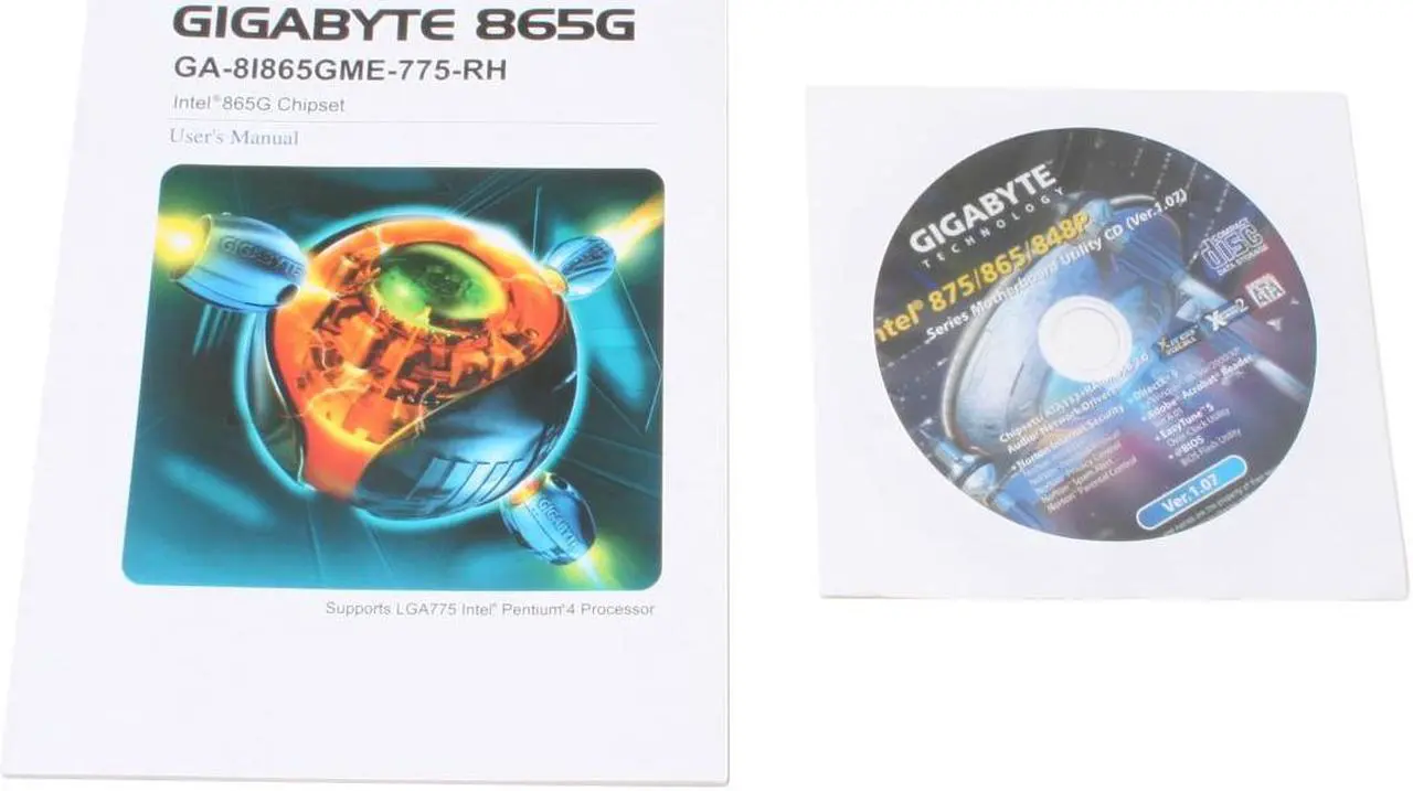Alt view image 6 of 7 - GIGABYTE GA-8I865GME-775-RH LGA 775 Intel 865G Micro ATX Intel Motherboard