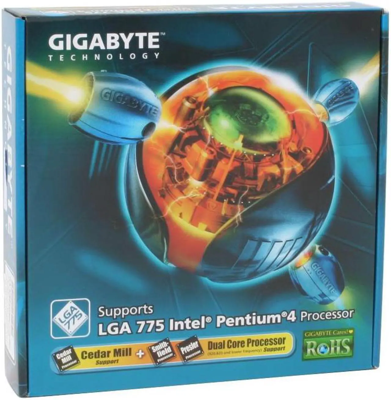 Alt view image 7 of 7 - GIGABYTE GA-8I865GME-775-RH LGA 775 Intel 865G Micro ATX Intel Motherboard