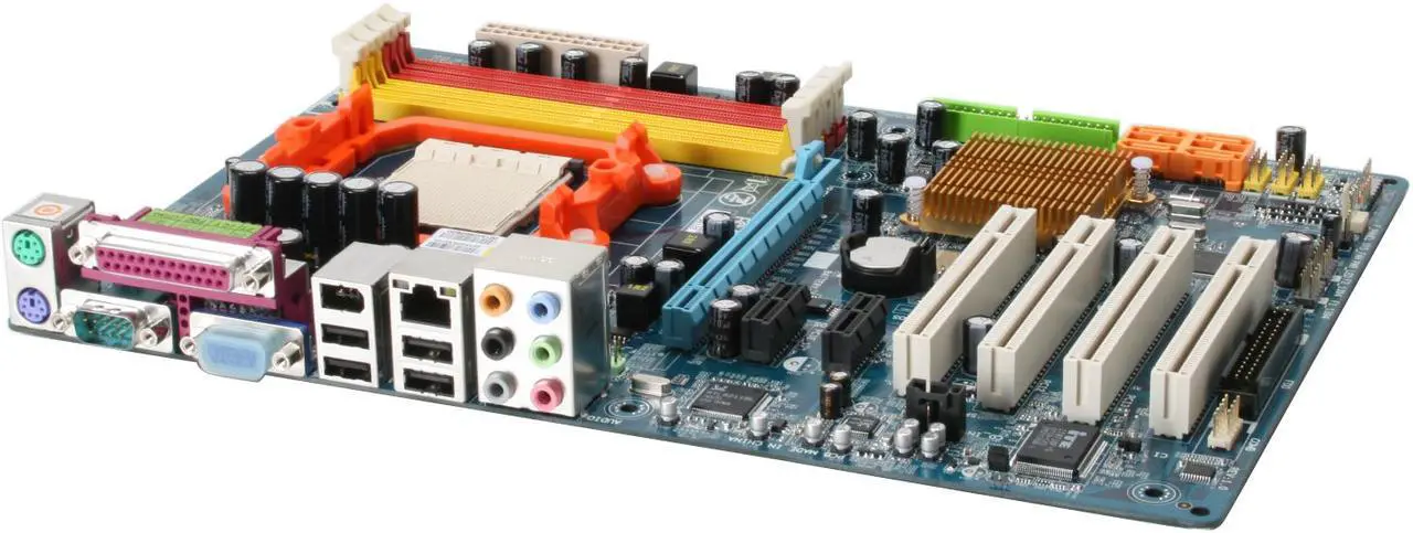 Alt view image 7 of 13 - GIGABYTE GA-M61P-S3 AM2 NVIDIA GeForce 6100 / nForce 430 ATX AMD Motherboard