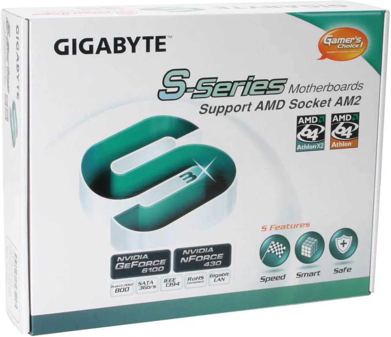 Alt view image 13 of 13 - GIGABYTE GA-M61P-S3 AM2 NVIDIA GeForce 6100 / nForce 430 ATX AMD Motherboard