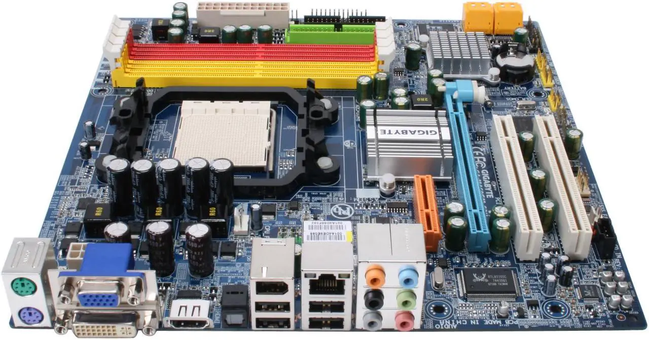 Alt view image 2 of 6 - GIGABYTE GA-MA69GM-S2H AM2 AMD 690G HDMI Micro ATX AMD Motherboard