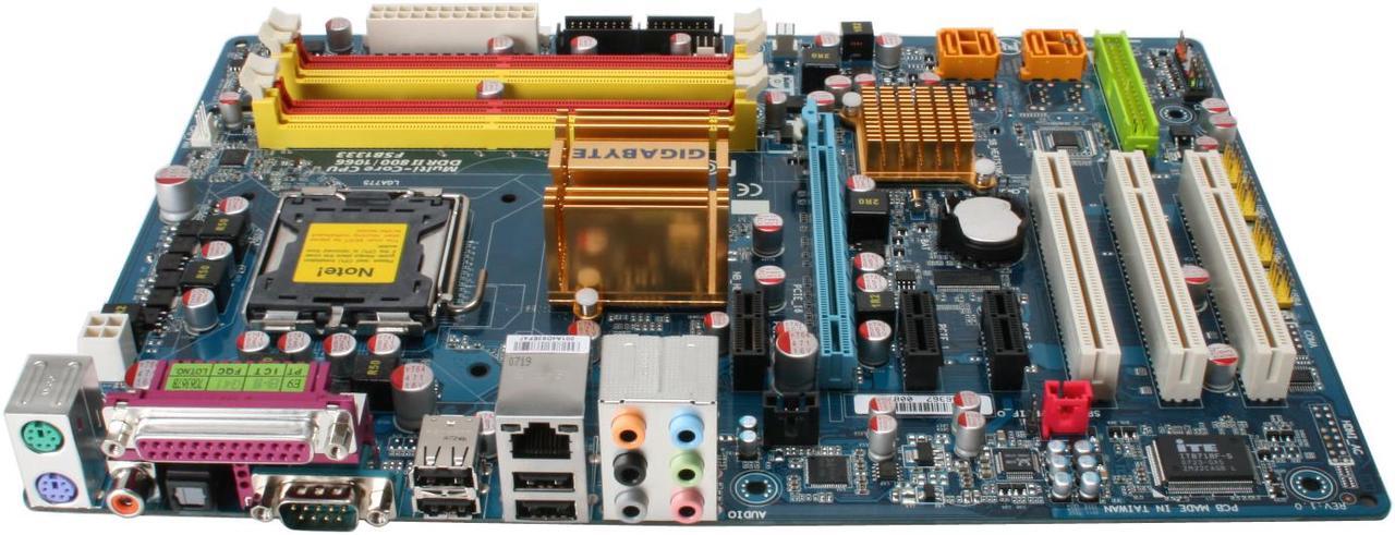 Alt view image 2 of 7 - GIGABYTE GA-P35-DS3L LGA 775 Intel P35 ATX All Solid Capacitor Intel Motherboard