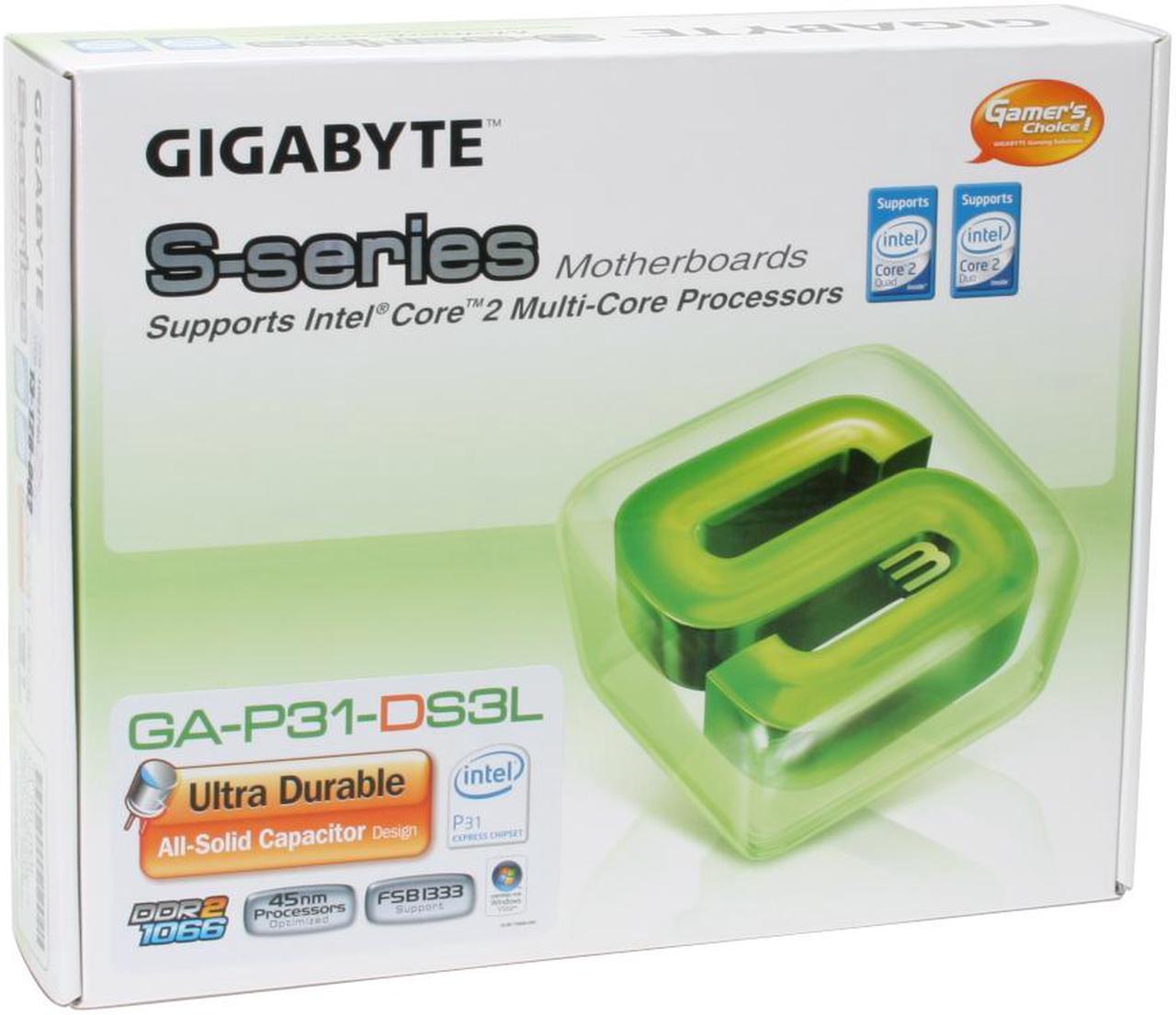 Alt view image 7 of 7 - GIGABYTE GA-P31-DS3L LGA 775 Intel P31 ATX Intel Motherboard