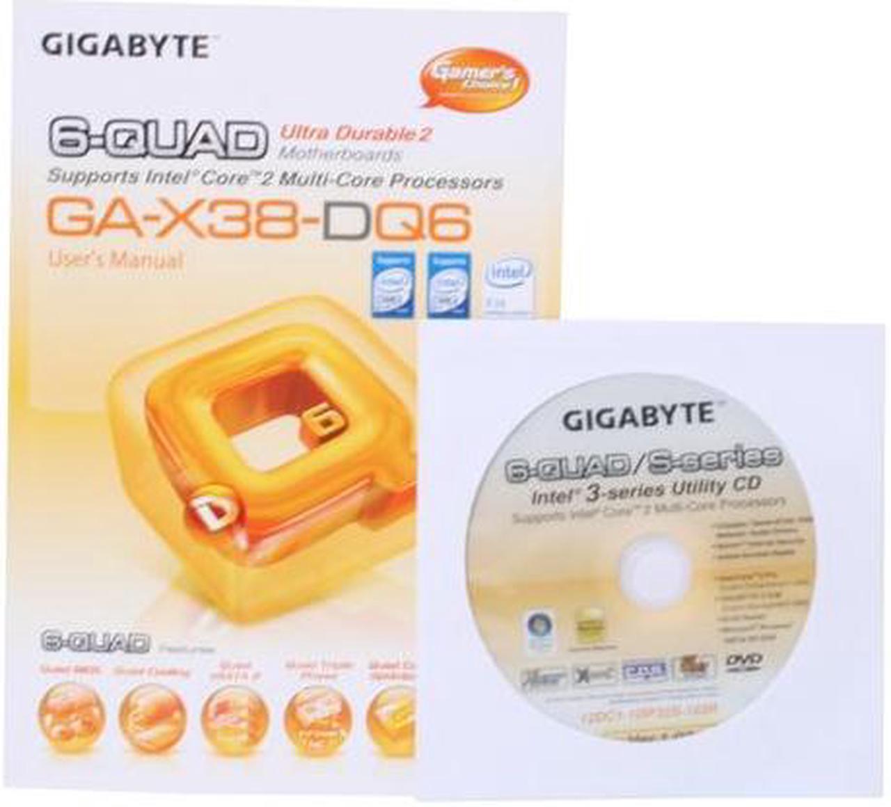 Alt view image 6 of 7 - GIGABYTE GA-X38-DQ6 LGA 775 Intel X38 ATX Ultra Durable 2, Ultra Cooling Intel Motherboard