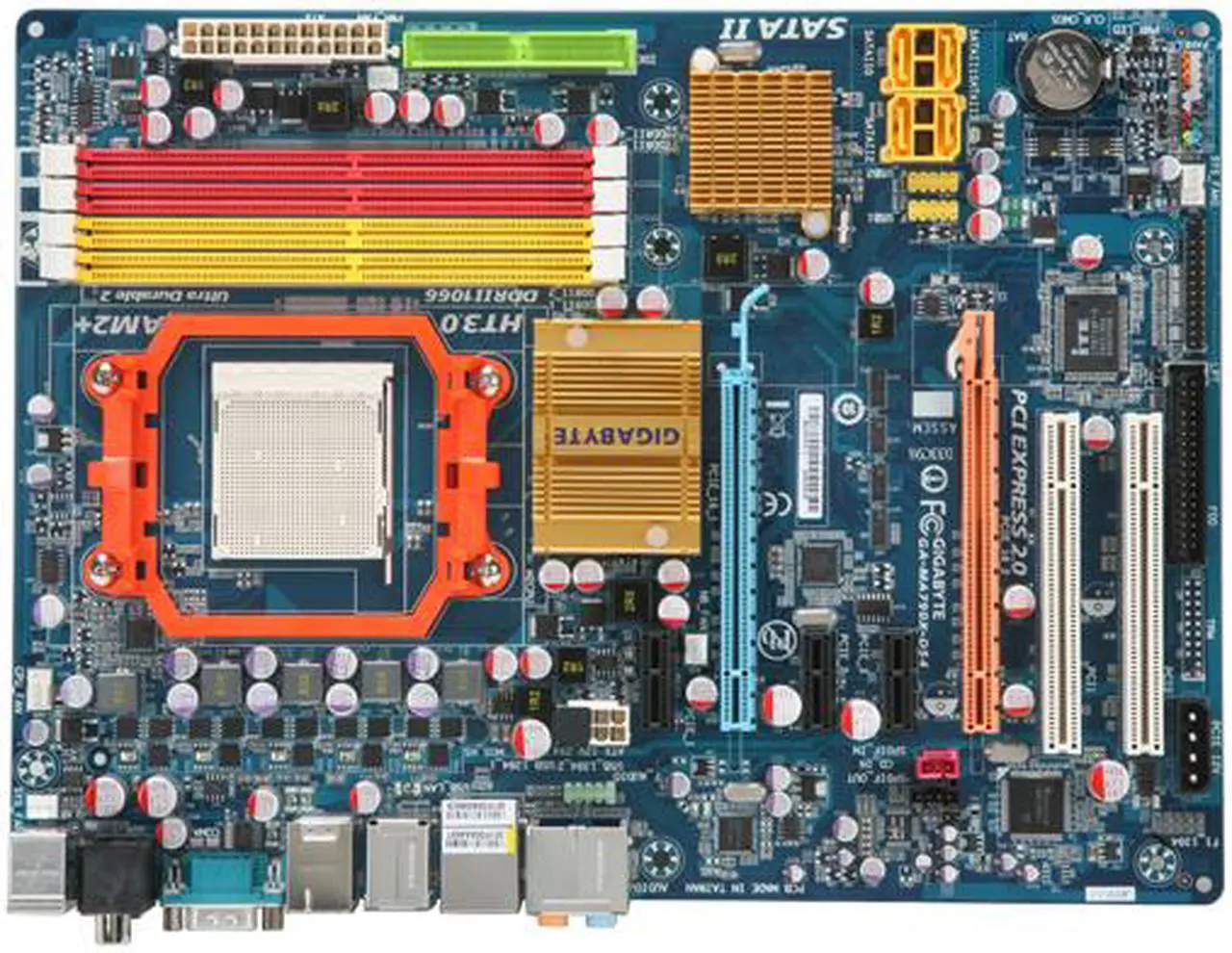 Alt view image 3 of 5 - GIGABYTE GA-MA790X-DS4 AM2+/AM2 AMD 790X ATX Ultra Durable II AMD Motherboard