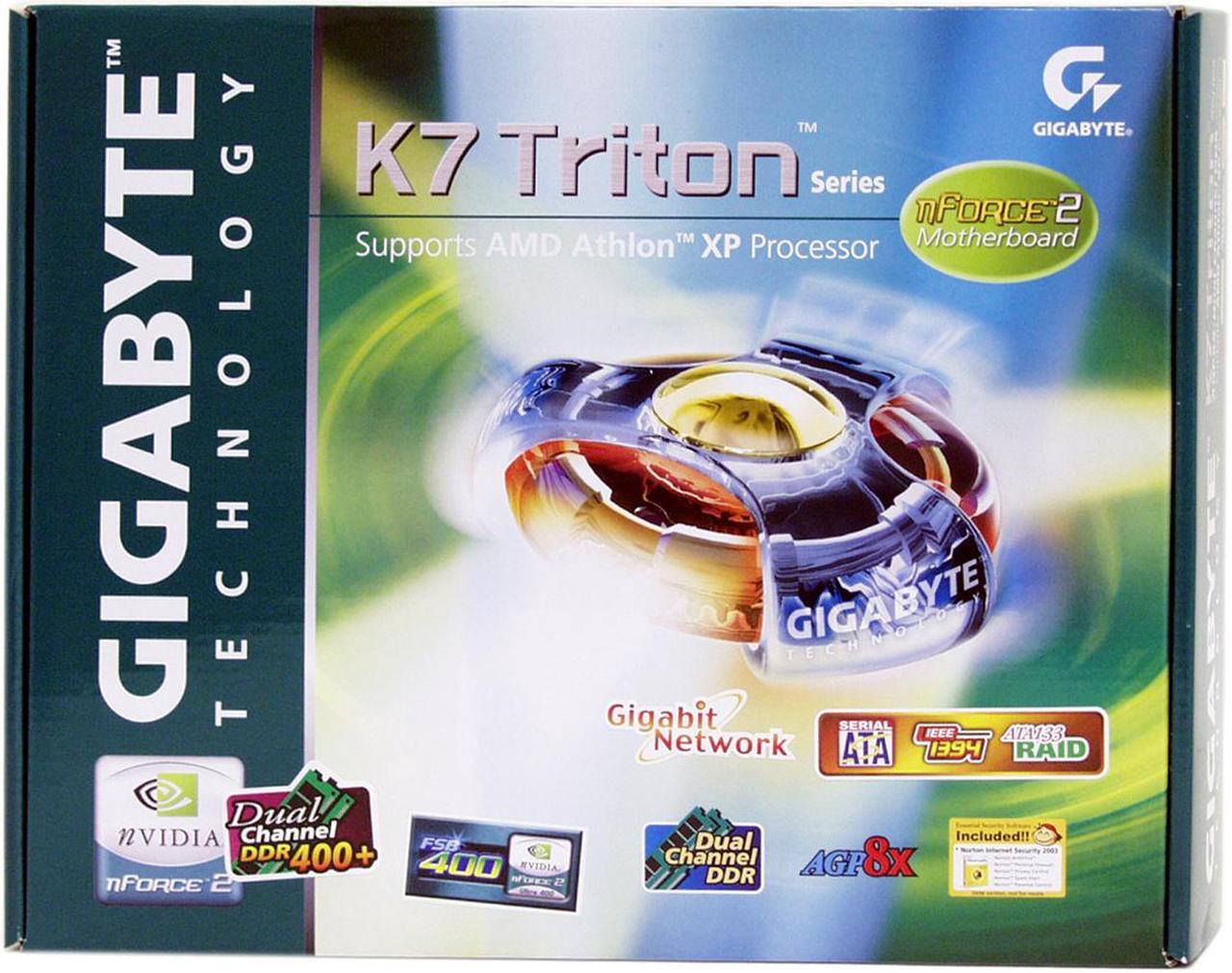 Alt view image 5 of 5 - GIGABYTE GA-7N400 PRO2 462(A) NVIDIA nForce2 Ultra 400 ATX AMD Motherboard