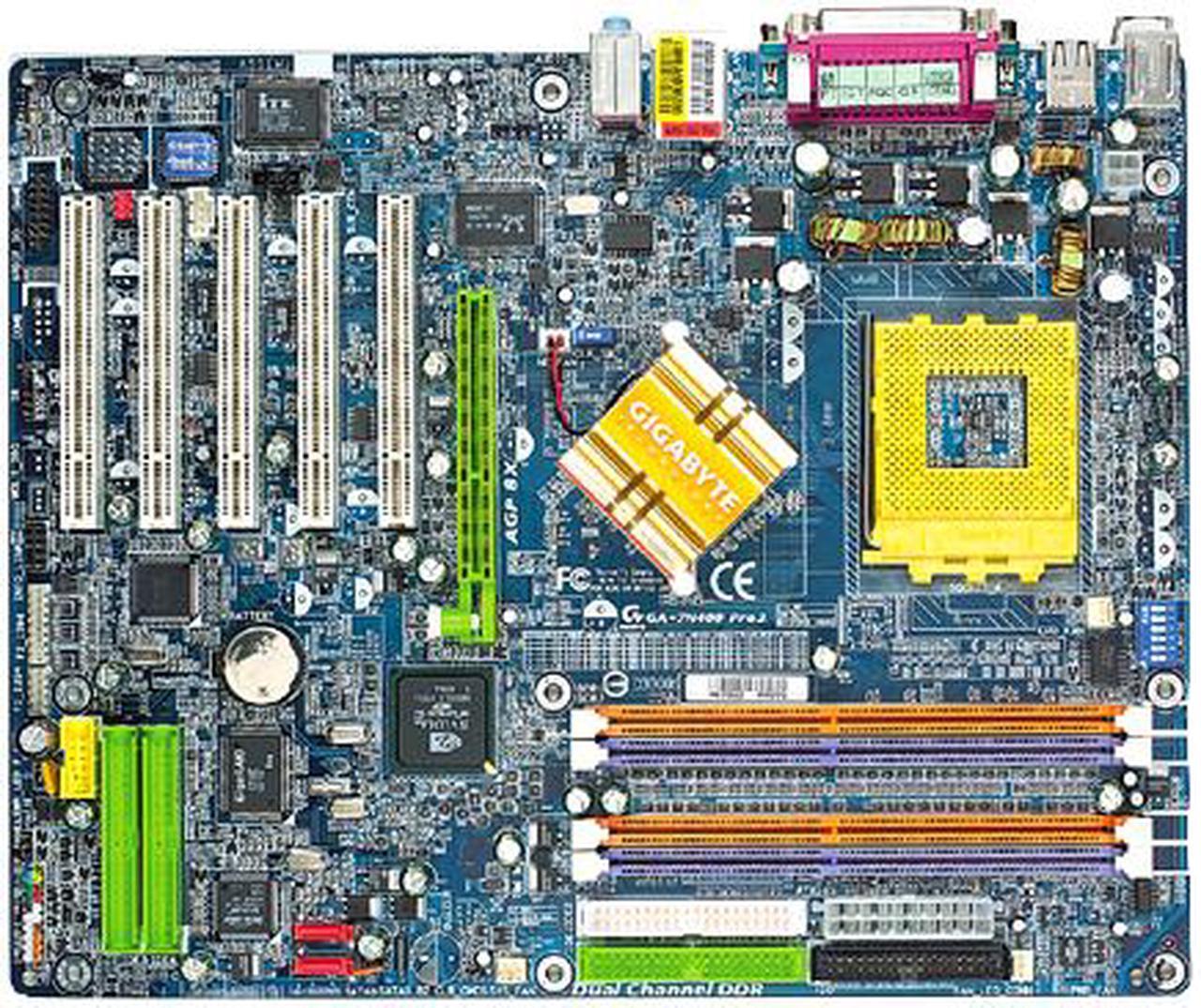 Alt view image 2 of 5 - GIGABYTE GA-7N400 PRO2 462(A) NVIDIA nForce2 Ultra 400 ATX AMD Motherboard
