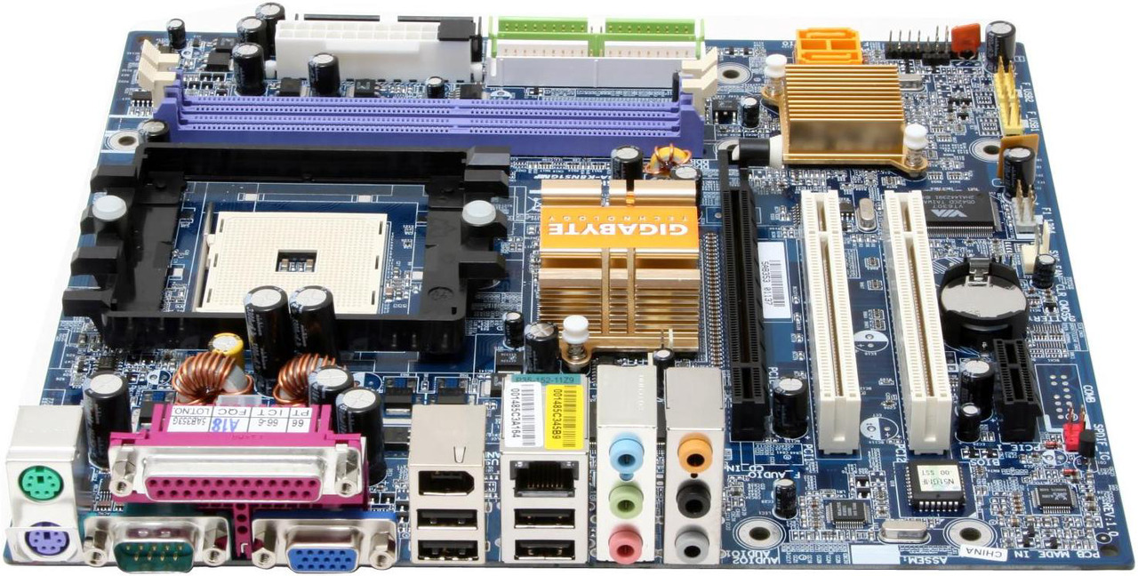 Carte Mère GIGABYTE GA-K8N51GMF-9-RH Rev 1.0 - Socket 939, MicroATX, DDR1, Pour AMD, Occasion Fonctionnelle