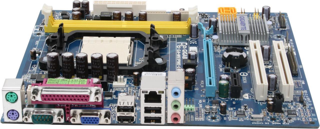 Alt view image 2 of 5 - GIGABYTE GA-M61PME-S2 AM2 NVIDIA GeForce 6100 / nForce 430 Micro ATX AMD Motherboard