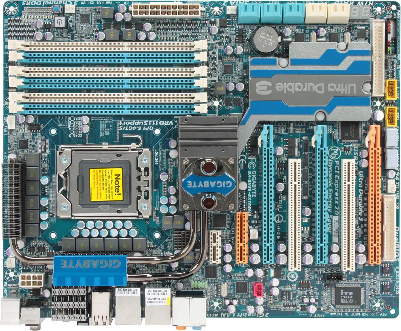 Alt view image 3 of 5 - GIGABYTE GA-EX58-EXTREME LGA 1366 Intel X58 ATX Intel Motherboard