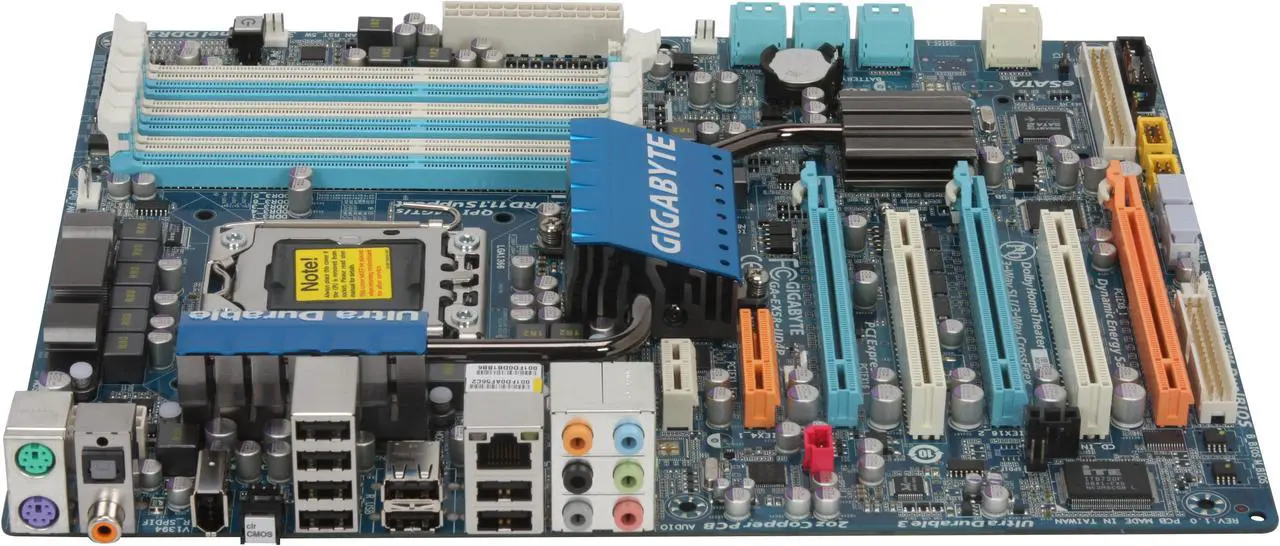 Alt view image 2 of 5 - GIGABYTE GA-EX58-UD4P LGA 1366 Intel X58 ATX Intel Motherboard