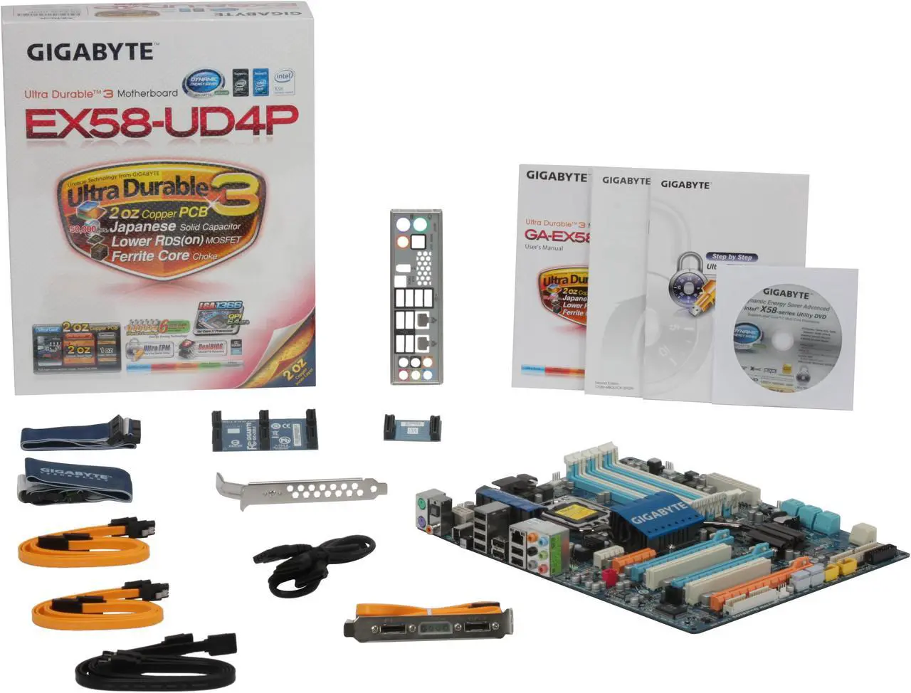 Alt view image 5 of 5 - GIGABYTE GA-EX58-UD4P LGA 1366 Intel X58 ATX Intel Motherboard