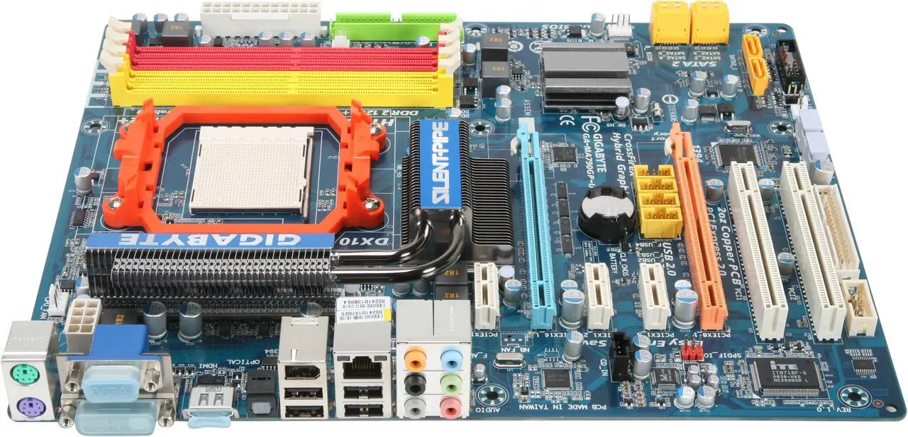 Alt view image 2 of 5 - GIGABYTE GA-MA790GP-UD4H AM3/AM2+/AM2 AMD 790GX HDMI ATX AMD Motherboard