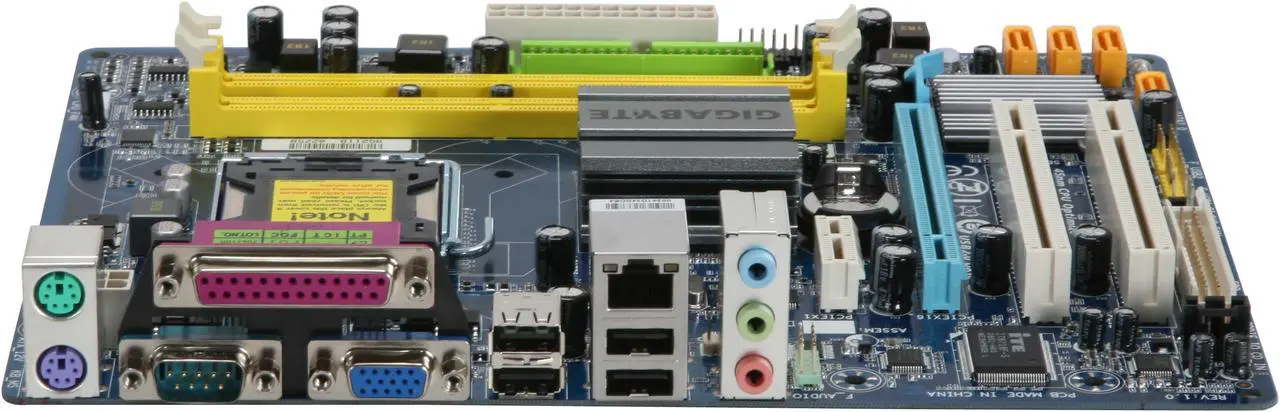 Alt view image 2 of 5 - GIGABYTE GA-G41M-ES2L LGA 775 Intel G41 Micro ATX Intel Motherboard