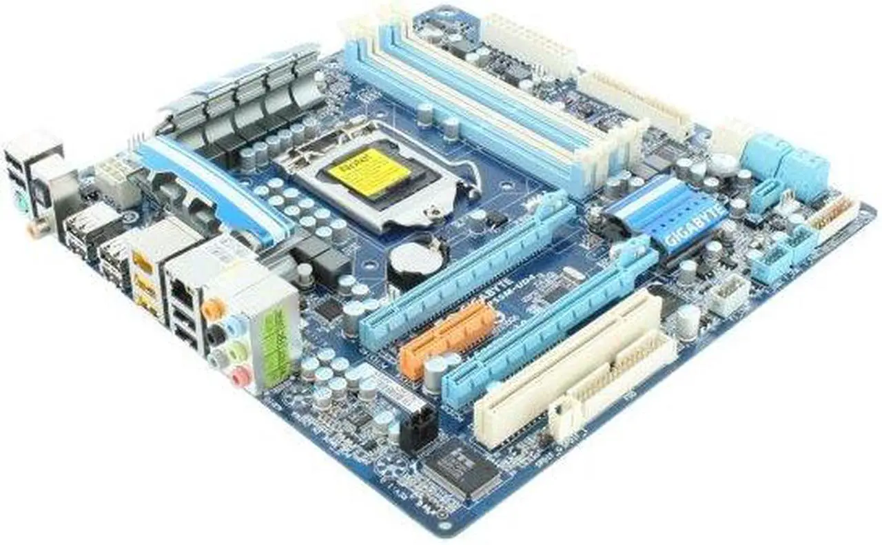 Main image of GIGABYTE GA-P55M-UD4 LGA 1156 Intel P55 Micro ATX Intel Motherboard