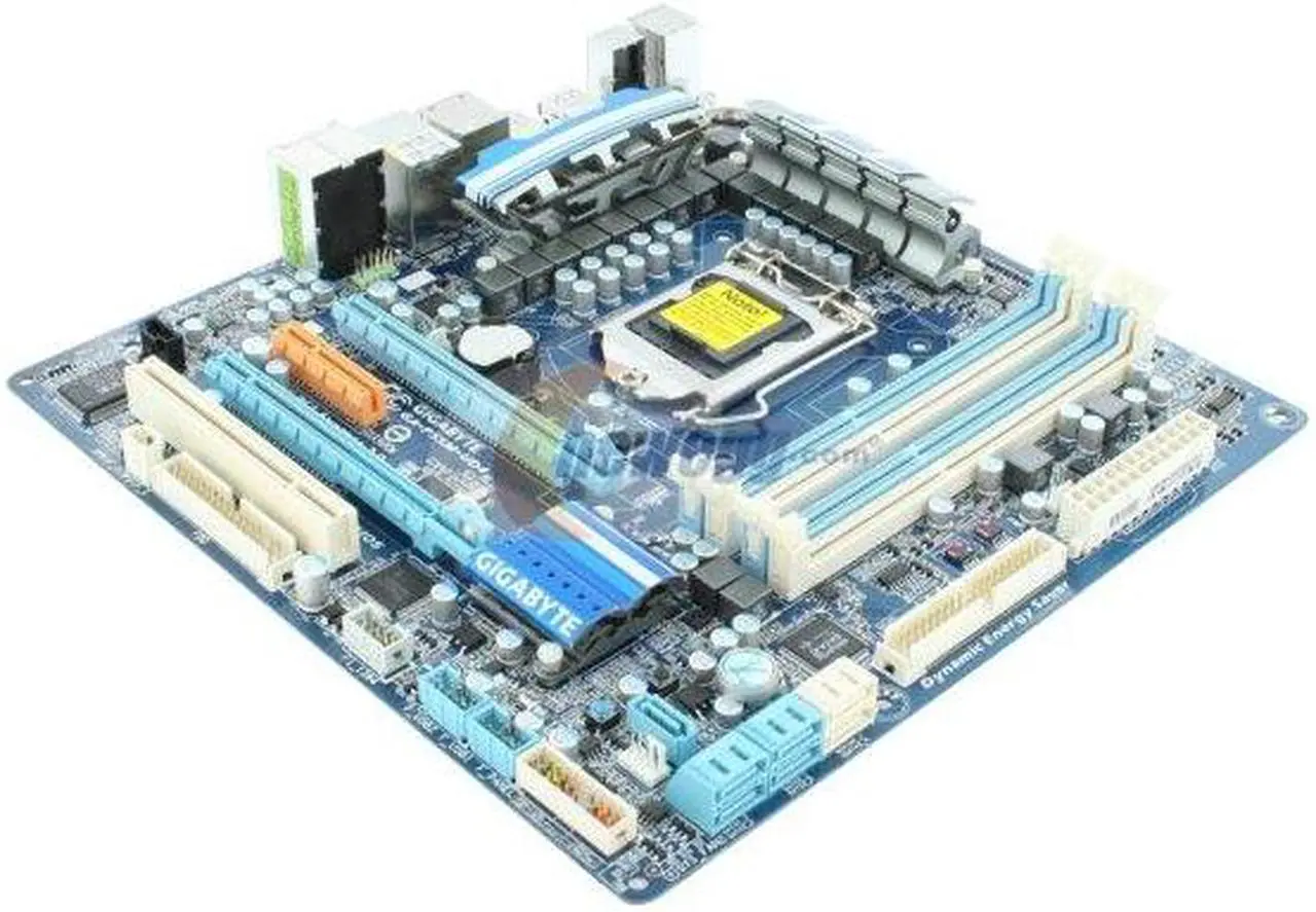 Alt view image 3 of 4 - GIGABYTE GA-P55M-UD4 LGA 1156 Intel P55 Micro ATX Intel Motherboard