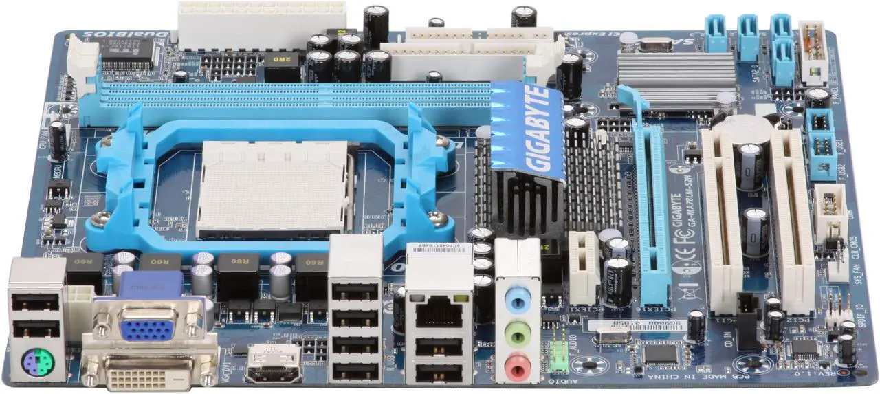 Alt view image 2 of 5 - GIGABYTE GA-MA78LM-S2H AM3/AM2+/AM2 AMD 760G HDMI Micro ATX AMD Motherboard