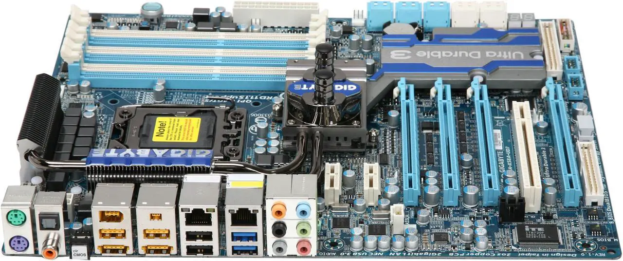 Alt view image 2 of 7 - GIGABYTE GA-X58A-UD7 LGA 1366 Intel X58 USB 3.0 ATX Intel Motherboard