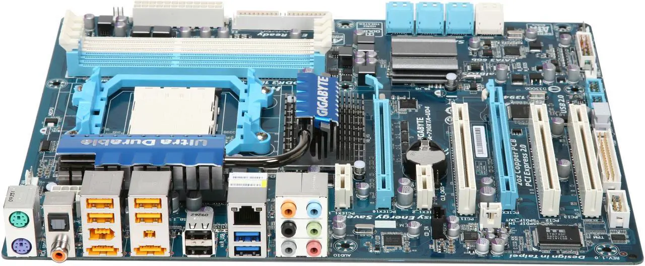 Alt view image 2 of 5 - GIGABYTE GA-790XTA-UD4 AM3 AMD 790X USB 3.0 ATX AMD Motherboard