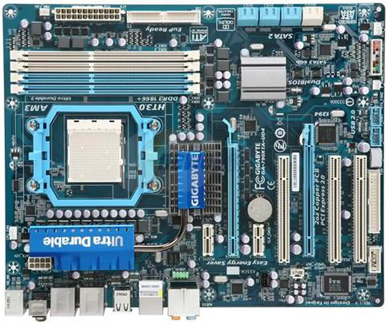 Alt view image 3 of 5 - GIGABYTE GA-790XTA-UD4 AM3 AMD 790X USB 3.0 ATX AMD Motherboard