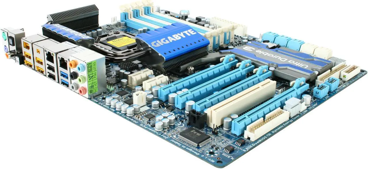 Main image of GIGABYTE GA-X58A-UD5 LGA 1366 Intel X58 USB 3.0 ATX Intel Motherboard