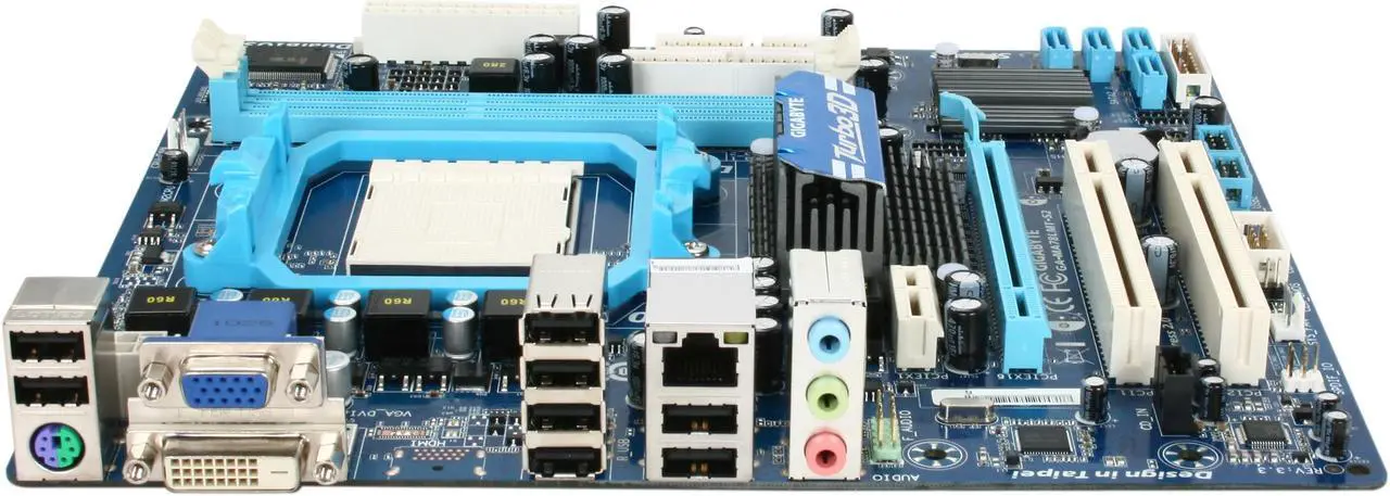Alt view image 2 of 5 - GIGABYTE GA-MA78LMT-S2 AM3 AMD 760G Micro ATX AMD Motherboard