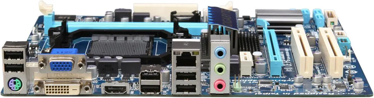 Alt view image 2 of 5 - GIGABYTE GA-880GM-D2H (REV. 3.1) AM3+ AMD 880G HDMI Micro ATX AMD Motherboard