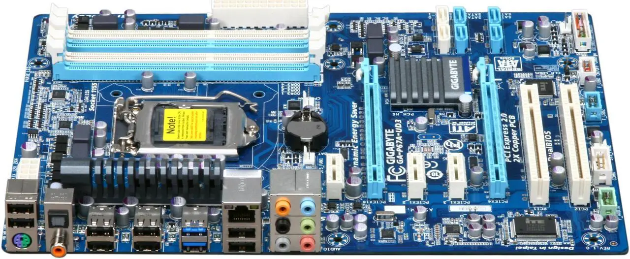 Alt view image 2 of 5 - GIGABYTE GA-P67A-UD3 LGA 1155 Intel P67 USB 3.0 ATX Intel Motherboard