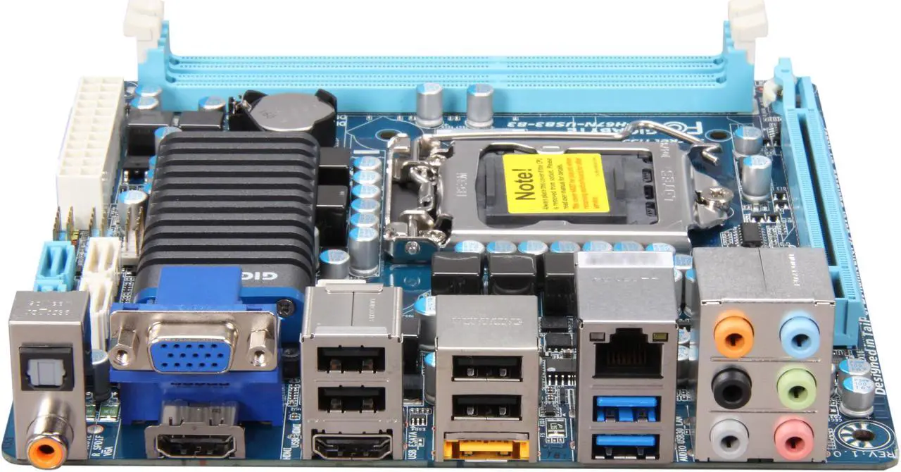 Alt view image 2 of 5 - GIGABYTE GA-H67N-USB3-B3 LGA 1155 Intel H67 HDMI USB 3.0 Mini ITX Intel Motherboard