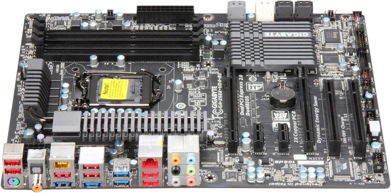 Alt view image 2 of 5 - GIGABYTE GA-Z68X-UD4-B3 LGA 1155 Intel Z68 USB 3.0 ATX Intel Motherboard