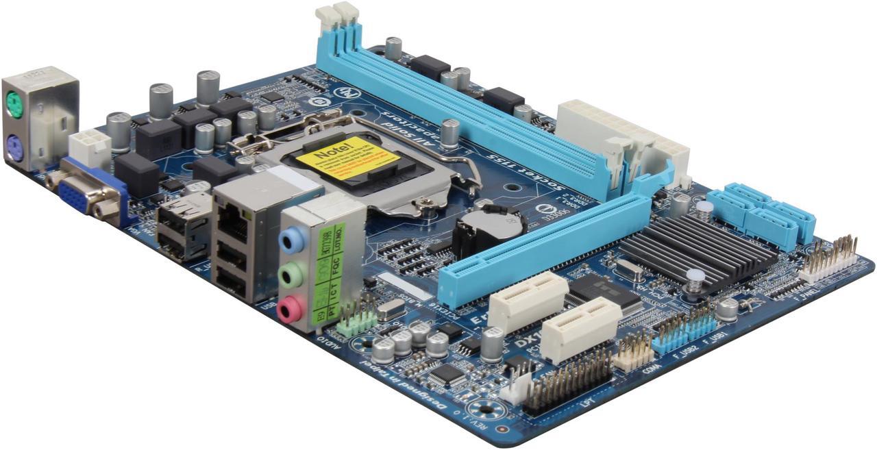 Main image of GIGABYTE GA-H61M-DS2 LGA 1155 Intel H61 Micro ATX Intel Motherboard