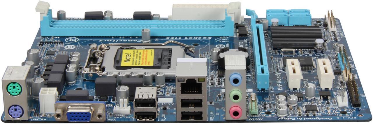 Alt view image 2 of 5 - GIGABYTE GA-H61M-DS2 LGA 1155 Intel H61 Micro ATX Intel Motherboard