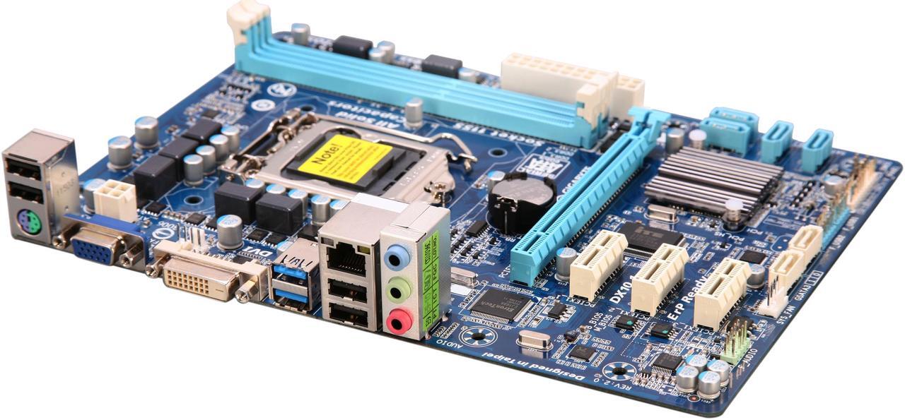 Main image of GIGABYTE GA-H61MA-D3V LGA 1155 Intel H61 USB 3.0 Micro ATX Intel Motherboard