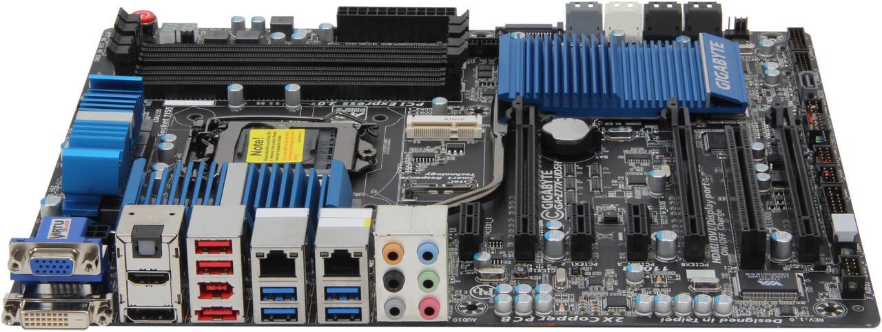 GIGABYTE GA-Z77X-UD5H LGA 1155 Intel Z77 HDMI SATA 6Gb/s USB 3.0 ATX Intel Motherboard