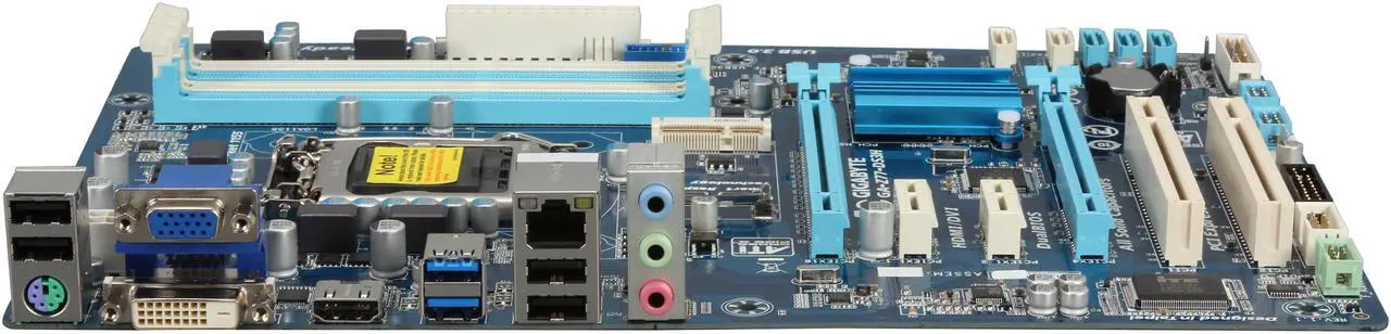 Alt view image 2 of 5 - GIGABYTE GA-Z77-DS3H LGA 1155 Intel Z77 HDMI USB 3.0 ATX Intel Motherboard