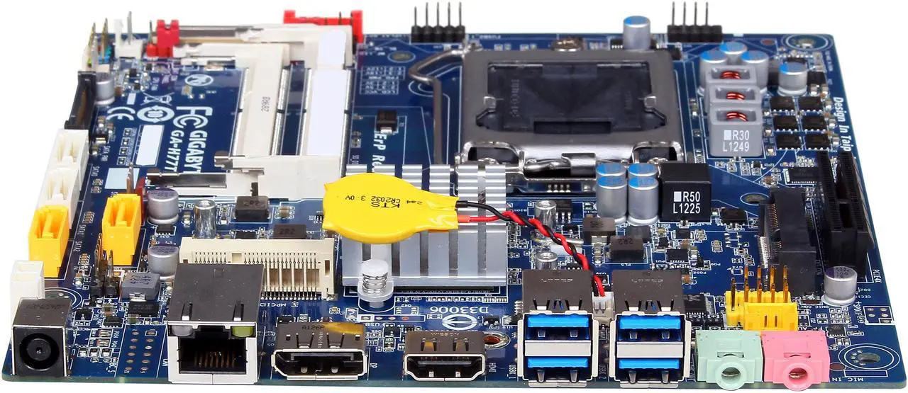 Alt view image 2 of 5 - GIGABYTE GA-H77TN LGA 1155 Intel H77 HDMI USB 3.0 Thin mini-ITX Intel Motherboard