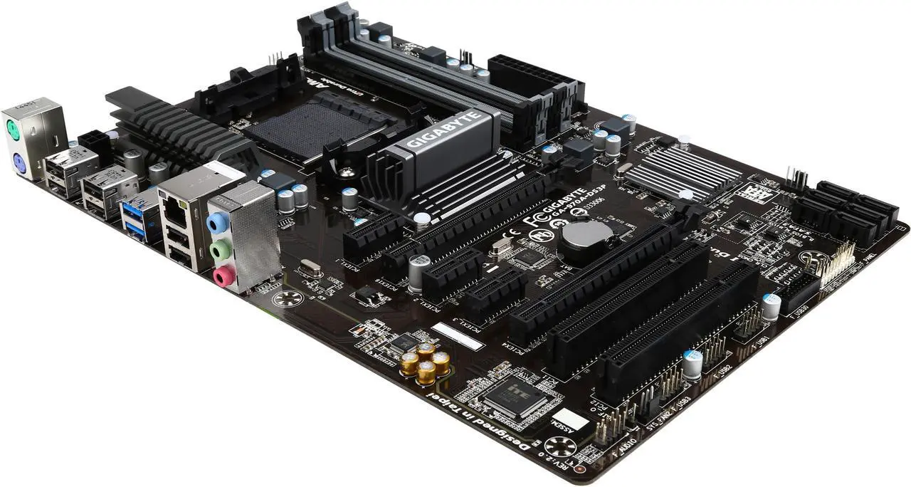 Main image of GIGABYTE GA-970A-DS3P (rev. 2.0) AM3+ AMD 970 USB 3.0 ATX AMD Motherboard