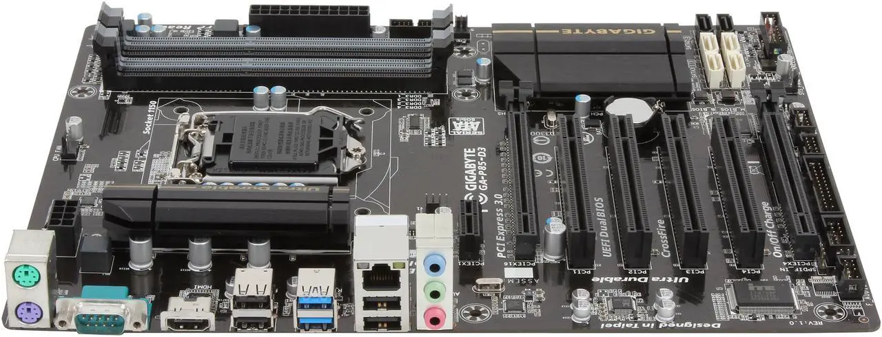 Alt view image 2 of 5 - GIGABYTE GA-P85-D3 LGA 1150 Intel B85 HDMI USB 3.0 ATX Intel Motherboard