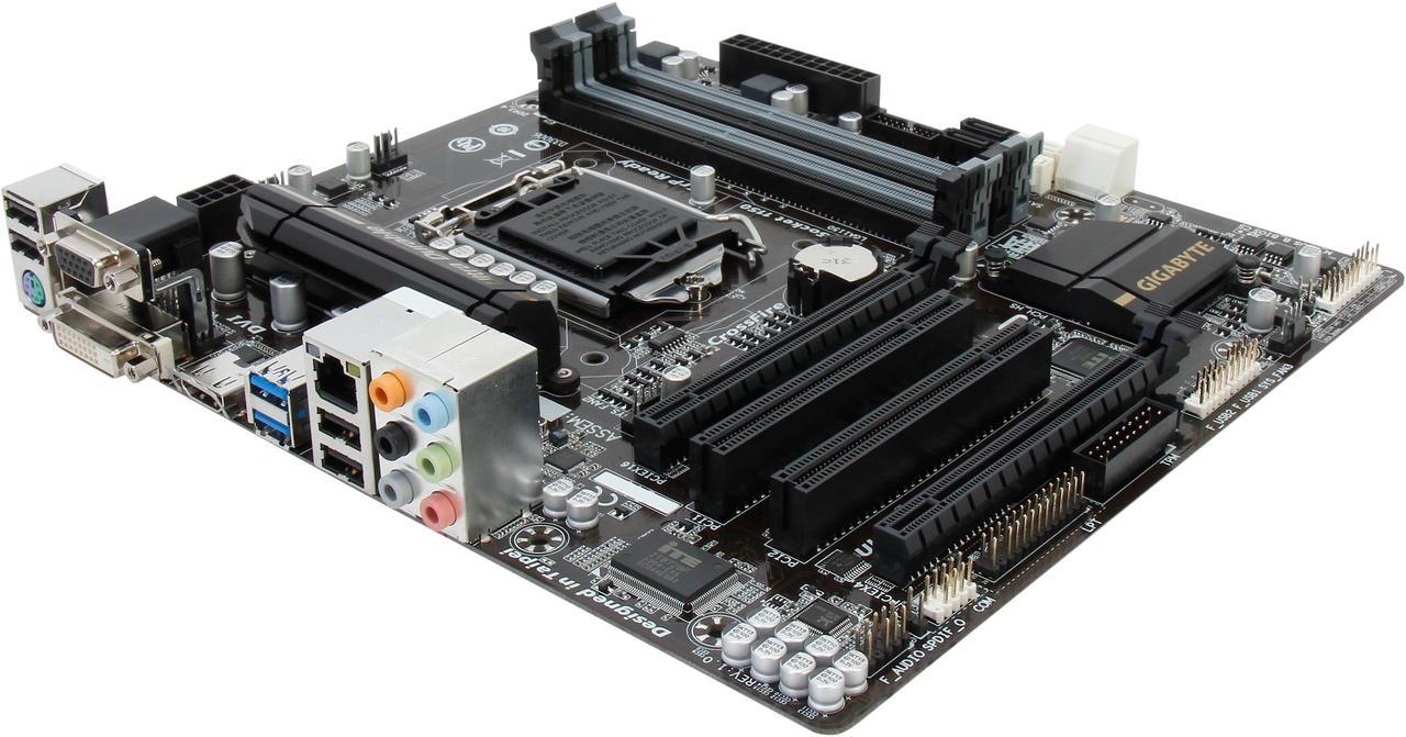 GIGABYTE GA-B85M-D3H LGA 1150 Intel B85 HDMI SATA 6Gb/s USB 3.0 Micro ATX Intel Motherboard