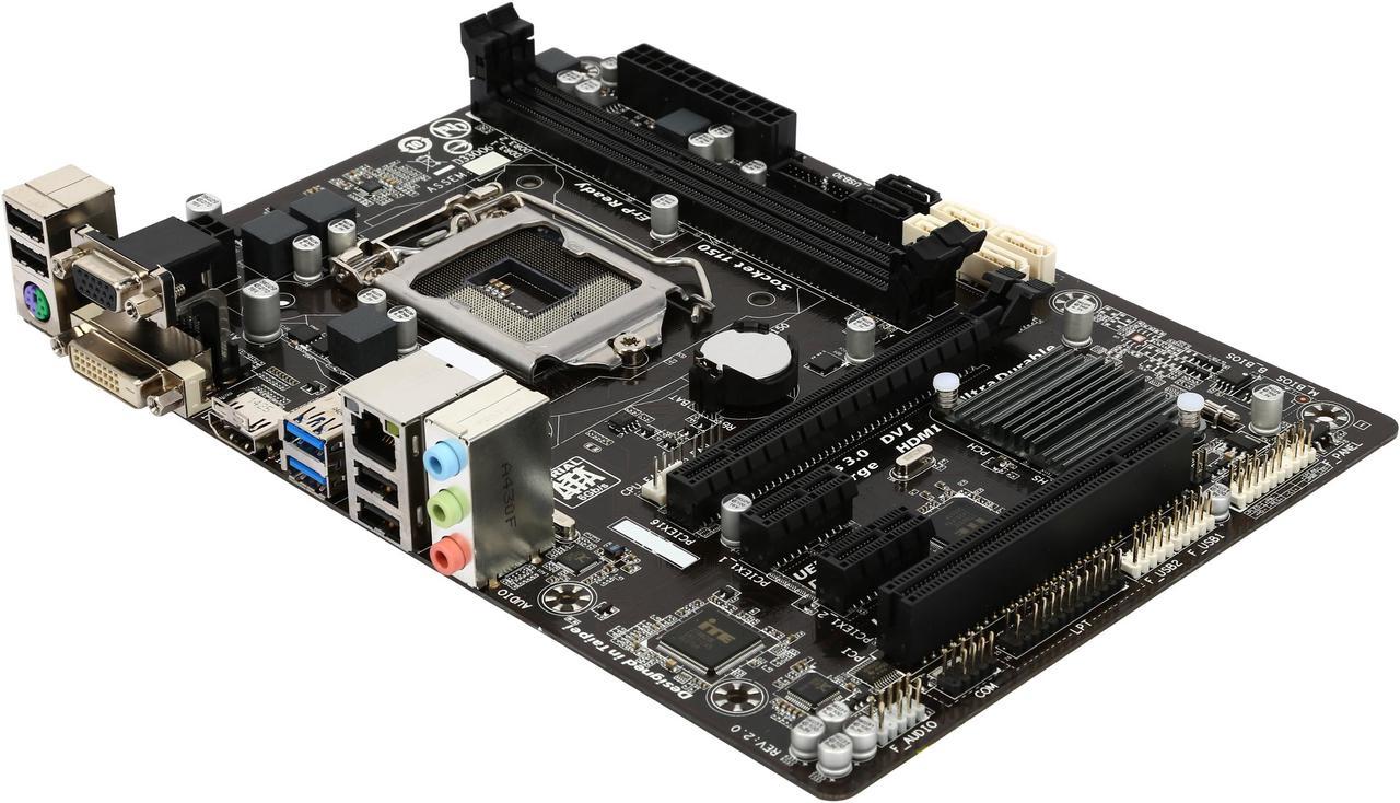 GIGABYTE GA-B85M-HD3 LGA 1150 Intel B85 HDMI SATA 6Gb/s USB 3.0 Micro ATX Intel Motherboard