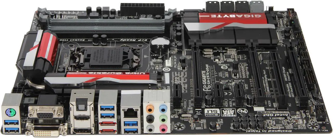 Alt view image 2 of 5 - GIGABYTE GA-Z87X-UD4H LGA 1150 Intel Z87 HDMI USB 3.0 ATX Intel Motherboard