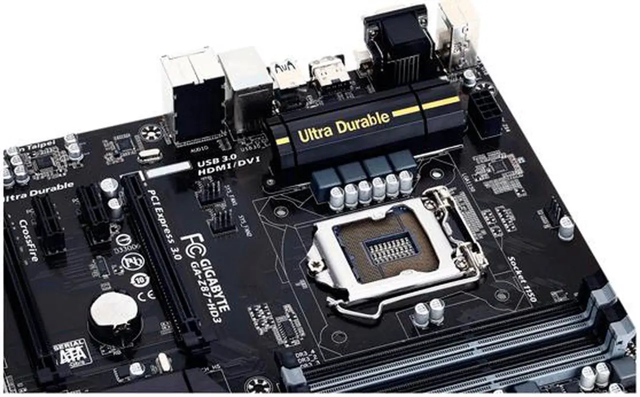 Alt view image 5 of 5 - GIGABYTE GA-Z87-HD3 LGA 1150 Intel Z87 HDMI USB 3.0 ATX Intel Motherboard