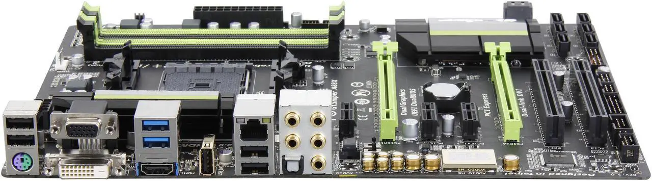 Alt view image 2 of 5 - GIGABYTE GA-G1.Sniper A88X FM2+ / FM2 AMD A88X (Bolton D4) USB 3.0 HDMI ATX AMD Motherboard